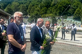 Delegacija LSV - VOJVOĐANI na komemoraciji u Srebrenici